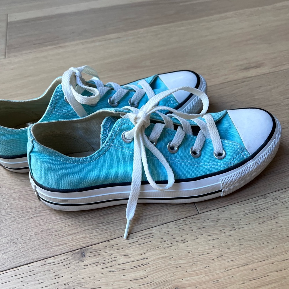 Converse Turquoise Canvas Sneakers